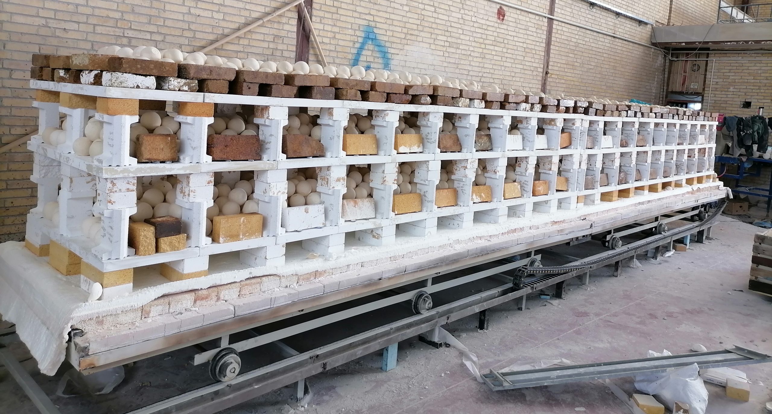 Industrial ceramic firing furnace - تفتان کوره پویا